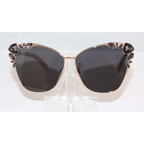 New Women's Jimmy Choo KYLA/S 25TH 0DDB Rose Gold Cat Eye sunglasses with Stones - Picture 2 of 5